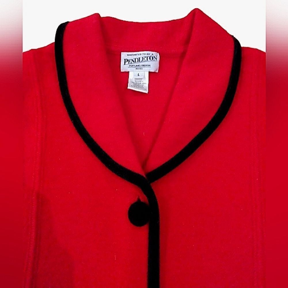 Pendleton Merino Wool Cardigan Jacket Portland Oregon SZ Large Petite Vintage - Picture 3 of 15